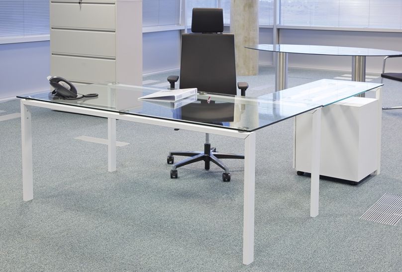Glass Office Desks Executive Glass Desks Solutions 4 Office