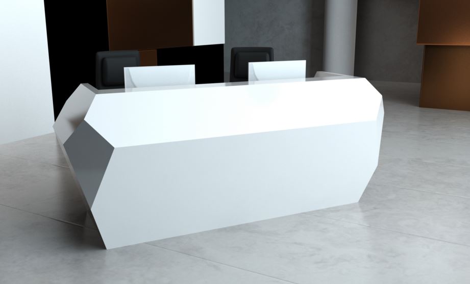 High Quality Corian Reception Desk, White Reception Desks Uk