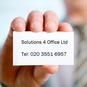 Solutions 4 Office Ltd Contact Card