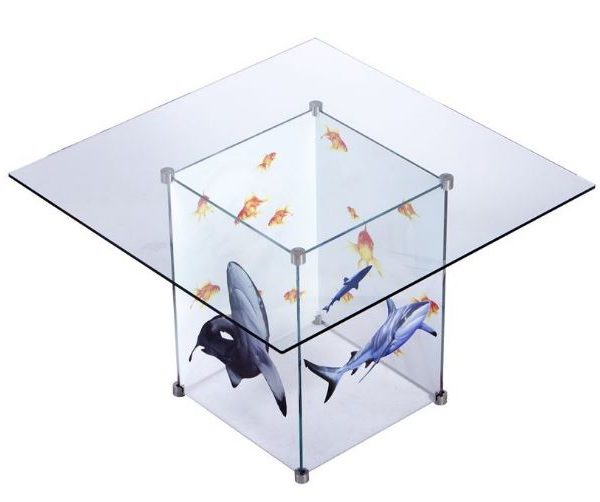 Designer Glass Meeting Tables with logo