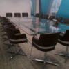 Glass Meeting Table in Clear Glass