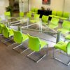 Multi Section Glass Conference Table