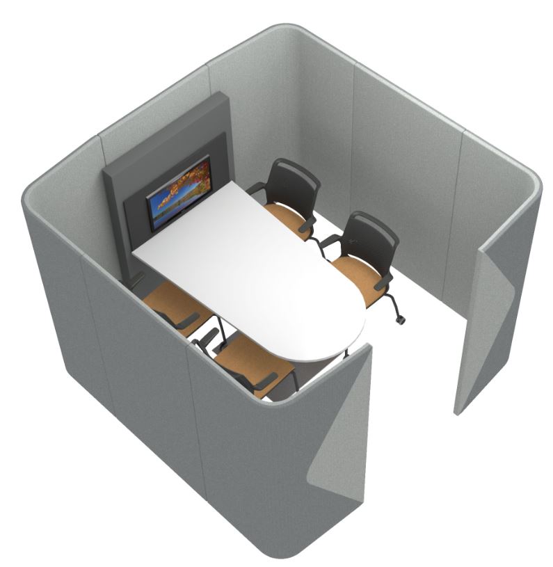 Office Meeting Pods - Acoustic Meeting Pod - Nook Pod - Solutions 4 Office