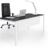 Office Glass Desks with modesty panel