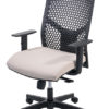 Operator Chair with Arms and White Seat