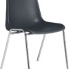Polypropylene Meeting Chair in black