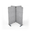 Solange Floor Standing Screens in light grey fabric