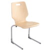 Canteen Chairs with Wooden Shell and Easy Clean Legs