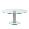 round conference table in glass