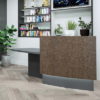 Small Curved Reception Desk