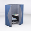 1 Person Acoustic Booth in blue and grey