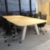 Navaro Boardroom Table with special rounded corner top