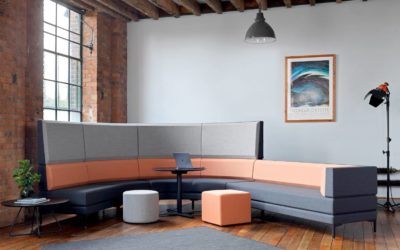 Soft seating ideal for breakout spaces in office environments