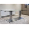Glass and Chrome Meeting Table