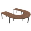 10-seater U-Shaped Meeting Table with Square Profile Leg