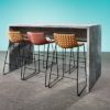 Standing Height Breakout Table in Concrete mfc