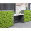 Moss Fronted Reception Desk