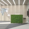 Reception Desk with Moss