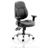 Black Wipe Clean Office Chairs with Arms