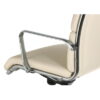 Faux Leather Office Chair Chrome Arm Detail