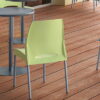 Green Cafe Chair from back