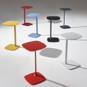 Laptop Tables in various colours including red blue black and white