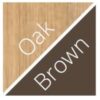 Oak and Brown Home Desk Finish