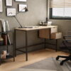 Home Office Desk UK in Light Oak