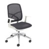 Mesh Seat and Back Office Chair with white frame