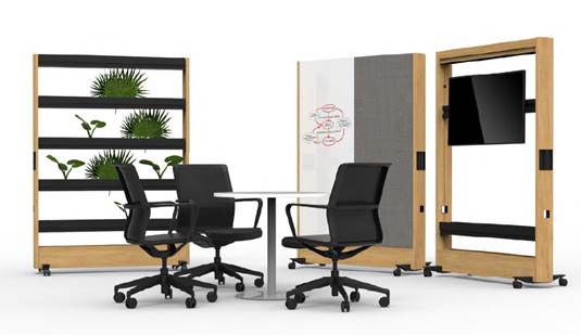 Example moving wall storage used for this south east of England office space planning project